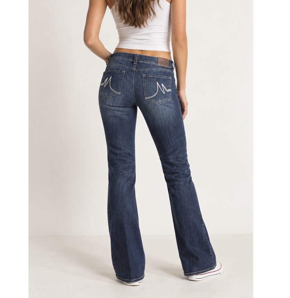 MAURICES Vintage Y2K Low Rise Straight Jeans Dark Wash 5/6 Short